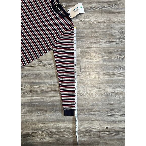 NWT Edwa by Edward Spiers Mens Long Sleeve Striped Shirt Made in Italy - Picture 9 of 9